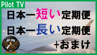 【飛行機で旅をする】日本で一番短いフライト・長いフライトは？