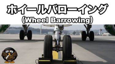 【飛行機の着陸】ホイールバローイング（Wheel Barrowing）とは？